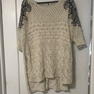 ANTHROPOLGIE KITTED AND KNOTTED SWEATER
